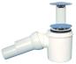 Preview: Brausetassensiphon DN50/40x6/4" waagrecht mit herausziehbarem Standrohr, Kugelgelenkanschluss und Abdeckplatte chrom d 75mm HL524